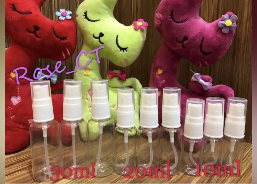 10ml x 5pcs PET Clear Mist Spray Bottles/Toner Spray Bottles/ Perfume Spray Bottles