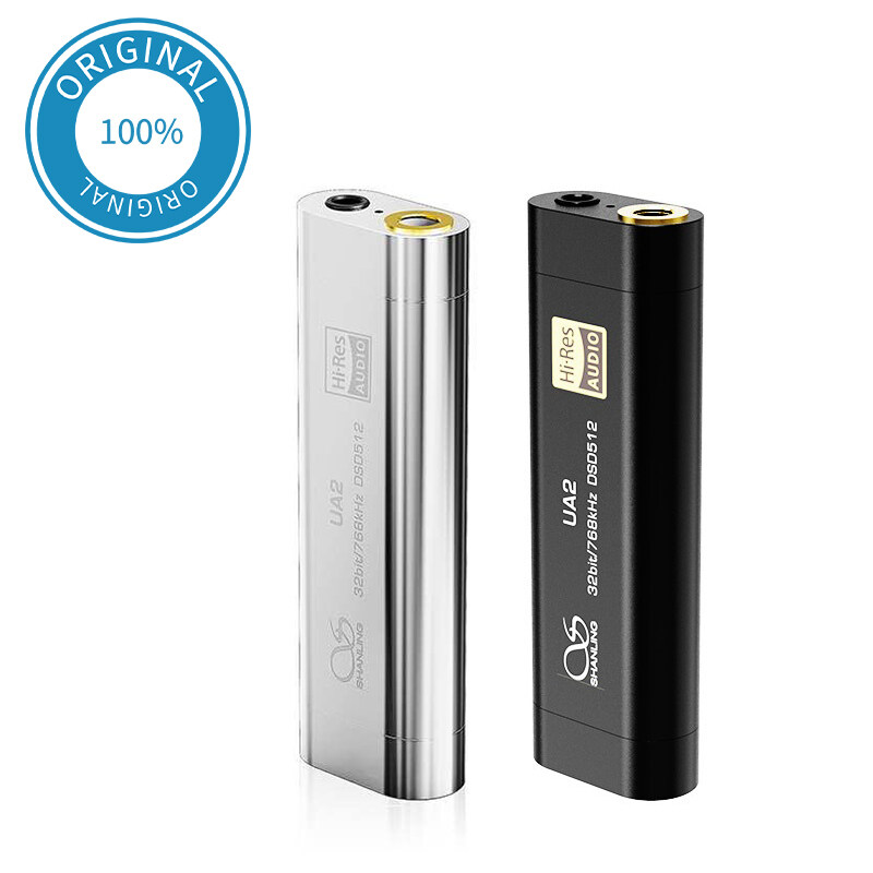 Shanling UA2 ES9038Q2M Portable USB DAC / AMP Adapters with Lightning to Type-C Cable