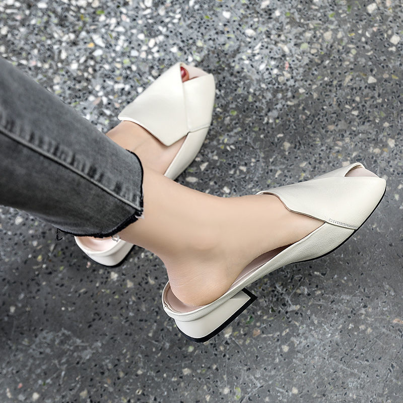 Heels For Women Sandals For Women High Heels Shoes Women Korean Shoes Retro Elegant Working Shoes Sandals For Women On Sale INS New 110220