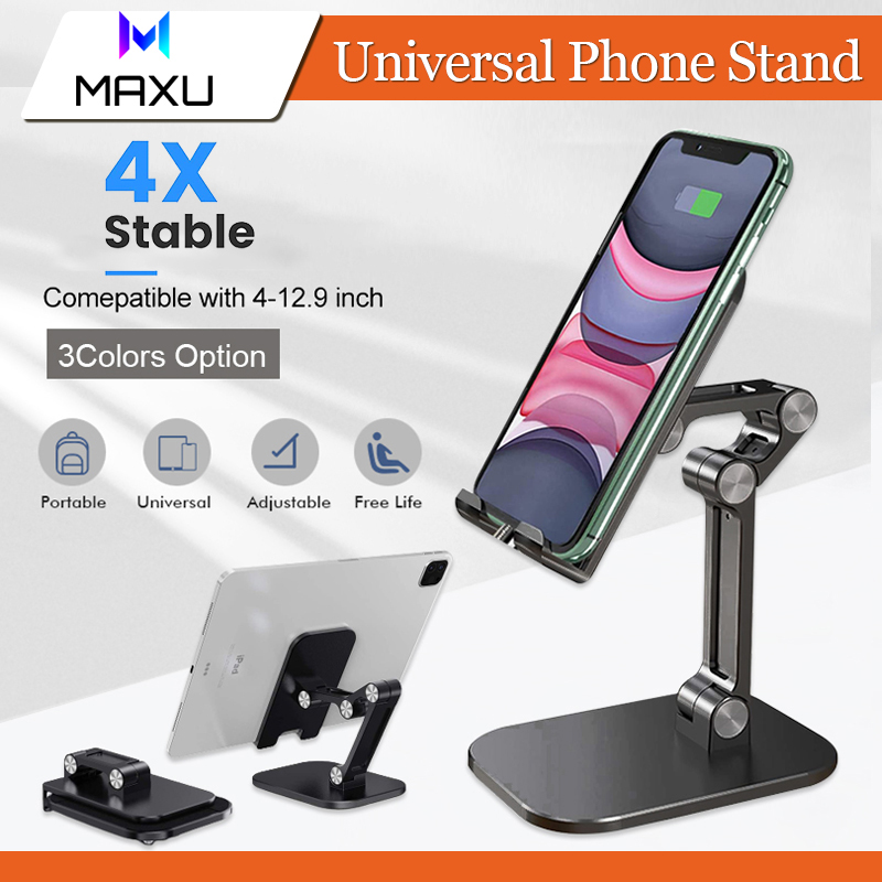 Universal Phone Stand Adjustable Folding Tablet Stand Holder Desktop Stand Live Broadcast Video Phone Bracket Handphone Stand Dock