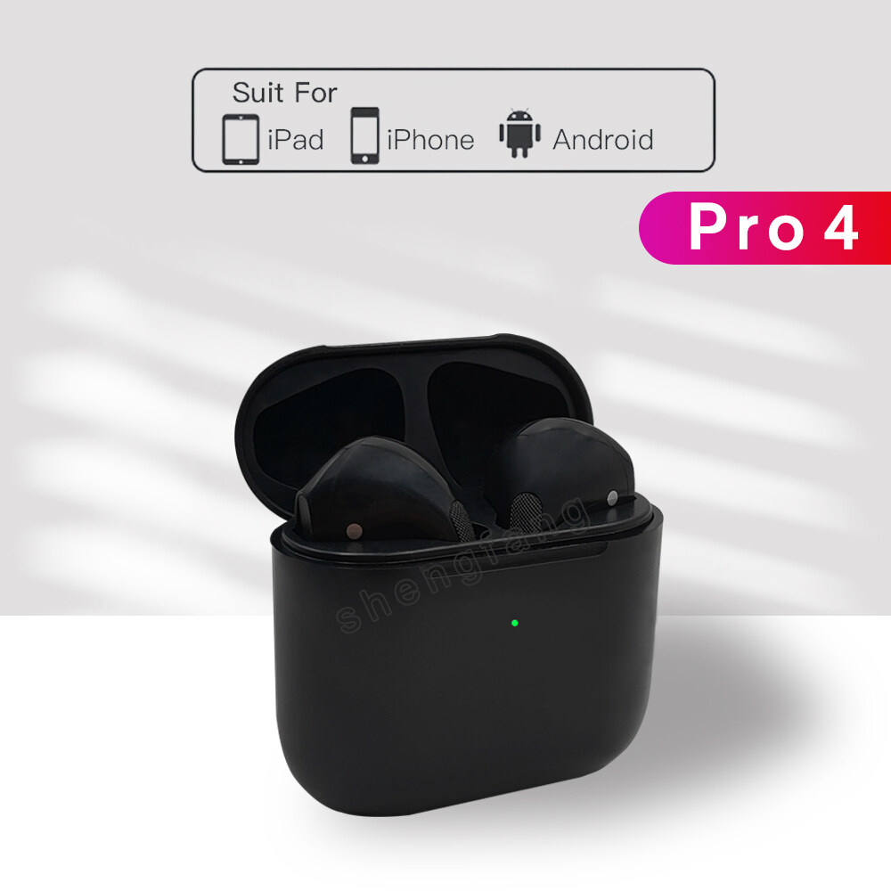2021new TWS Airpodding Pro4 black Bluetooth Wireless Earphone Headphone Earbuds Inpods for Android IOS Smart Phone